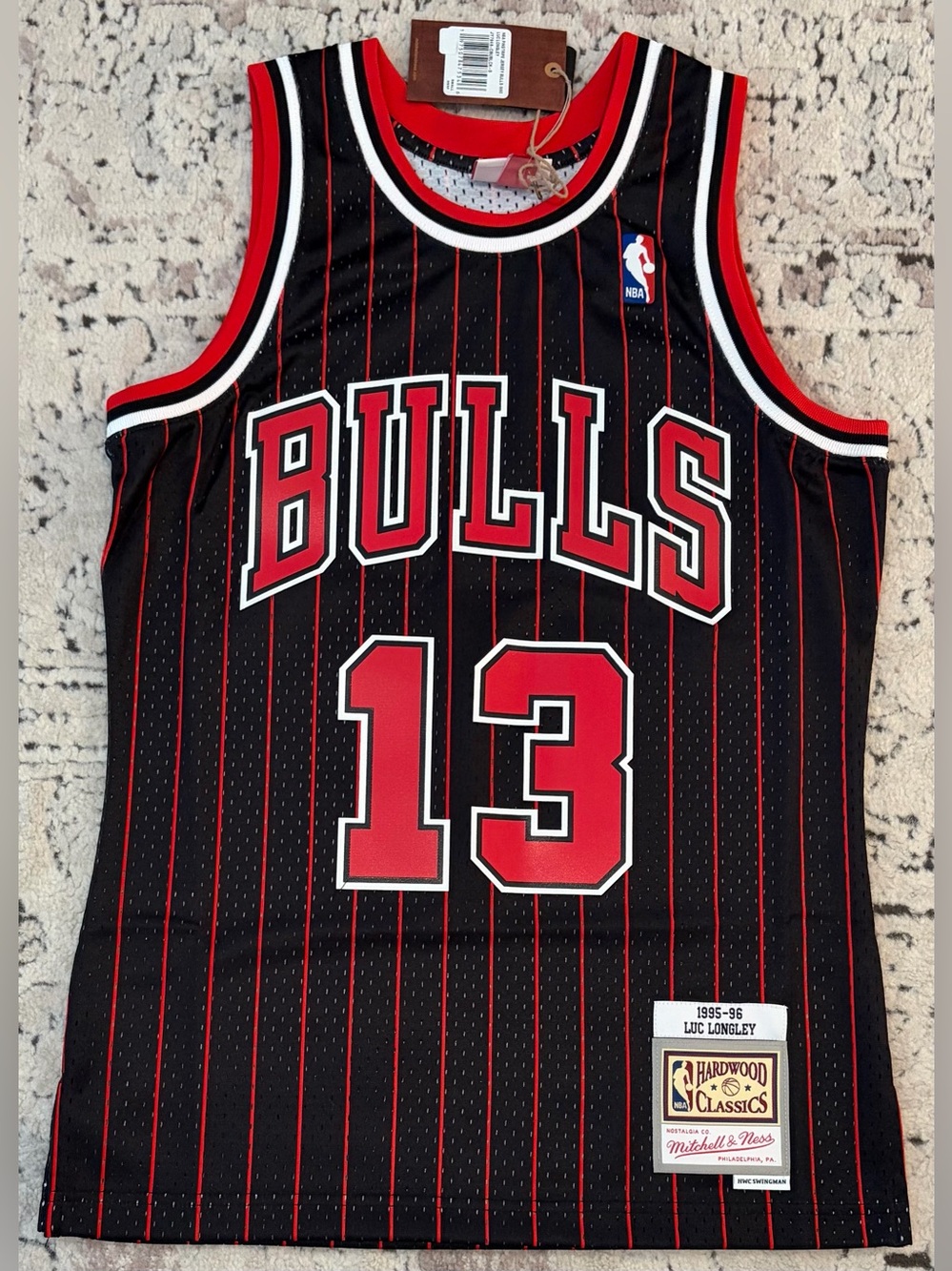 Mitchell & Ness Authentic Chicago Bulls Luc Longley 1995-1996 Jersey Men’s Sz: S
